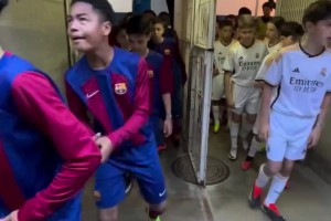 巴薩皇馬少年隊(duì)交手，德比氛圍一樣到位